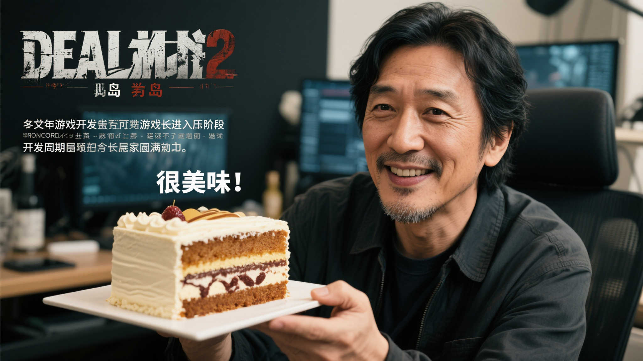 小岛秀夫切蛋糕庆《死亡搁浅2》压盘完成:味道绝赞!
