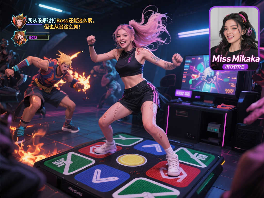 游戏也能瘦身!国外主播靠跳舞毯挑战《血源诅咒》 游戏也能瘦身!国外主播靠跳舞毯挑战《血源诅咒》